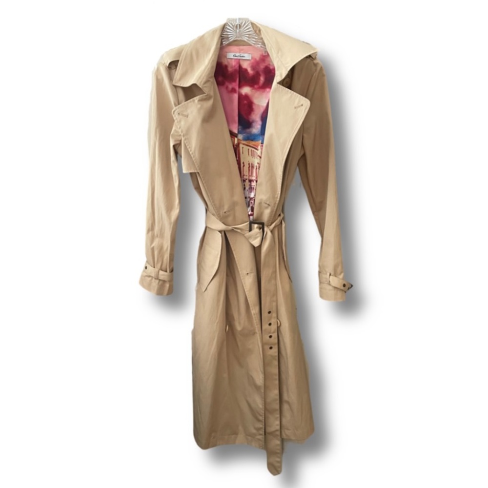 *NWT* Robert Graham Tan Trendy Trench Coat